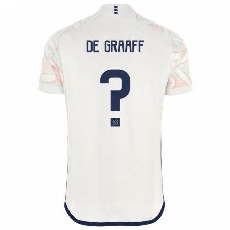 Kandiny Uomo Maglia Tom De Graaff #0 Bianco Kit Gara Away 2023/24 Maglietta