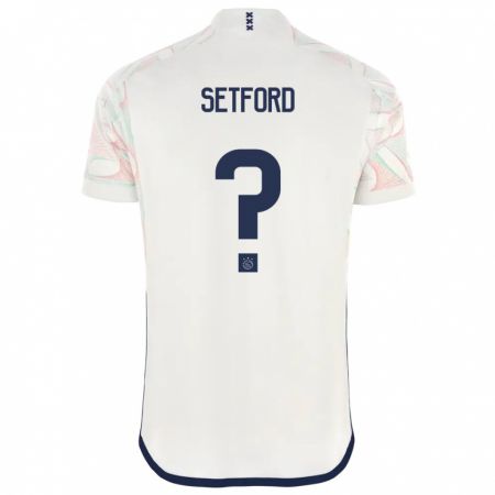 Kandiny Hombre Camiseta Tommy Setford #0 Blanco 2ª Equipación 2023/24 La Camisa México