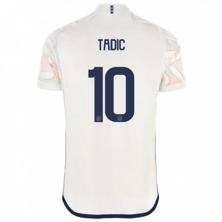 Kandiny Herren Dusan Tadic #10 Weiß Auswärtstrikot Trikot 2023/24 T-Shirt Österreich