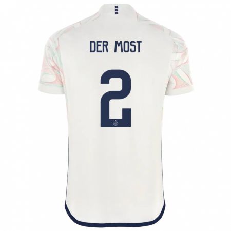 Kandiny Hombre Camiseta Liza Van Der Most #2 Blanco 2ª Equipación 2023/24 La Camisa México