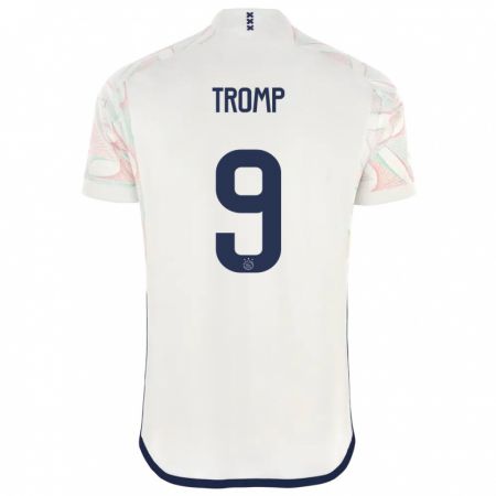 Kandiny Hombre Camiseta Nikita Tromp #9 Blanco 2ª Equipación 2023/24 La Camisa México