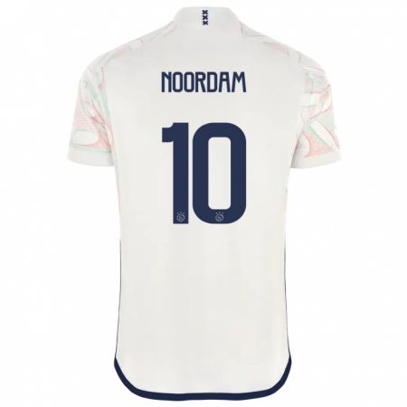 Kandiny Uomo Maglia Nadine Noordam #10 Bianco Kit Gara Away 2023/24 Maglietta