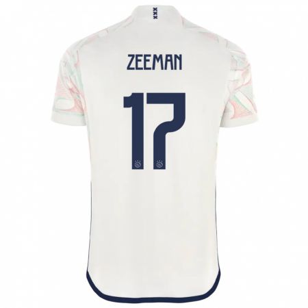 Kandiny Hombre Camiseta Kelly Zeeman #17 Blanco 2ª Equipación 2023/24 La Camisa México