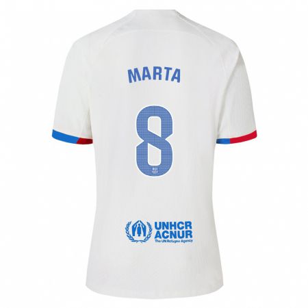 Kandiny Herren Marta Torrejon #8 Weiß Auswärtstrikot Trikot 2023/24 T-Shirt Österreich