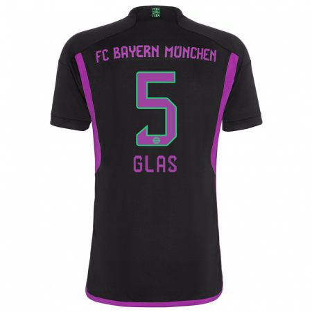 Kandiny Uomo Maglia Hanna Glas #5 Nero Kit Gara Away 2023/24 Maglietta