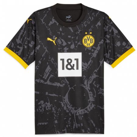 Kandiny Uomo Maglia Julius Fynn Rauch #28 Nero Kit Gara Away 2023/24 Maglietta