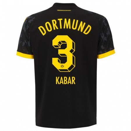 Kandiny Uomo Maglia Almugera Kabar #3 Nero Kit Gara Away 2023/24 Maglietta