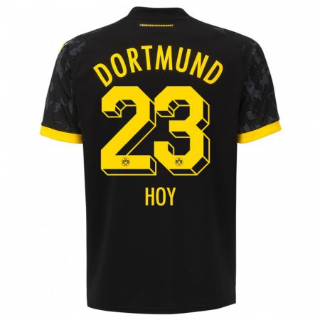 Kandiny Hombre Camiseta Justin Hoy #23 Negro 2ª Equipación 2023/24 La Camisa