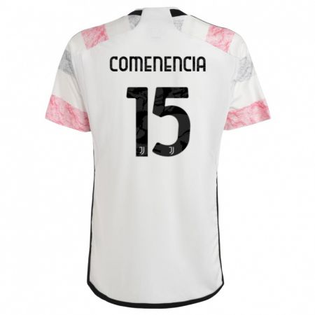 Kandiny Uomo Maglia Livano Comenencia #15 Bianco Rosa Kit Gara Away 2023/24 Maglietta