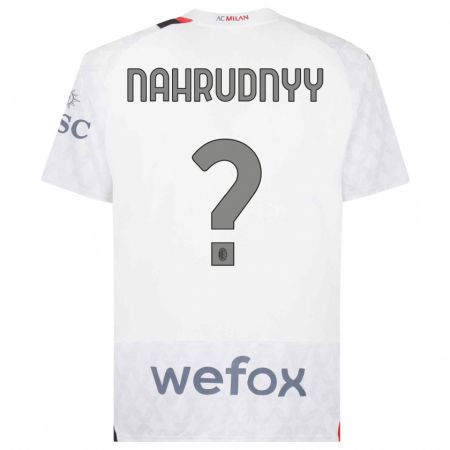 Kandiny Uomo Maglia Vladislav Nahrudnyy #0 Bianco Kit Gara Away 2023/24 Maglietta