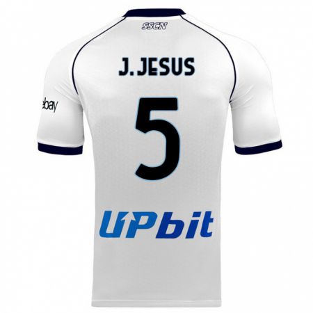 Kandiny Uomo Maglia Juan Jesus #5 Bianco Kit Gara Away 2023/24 Maglietta