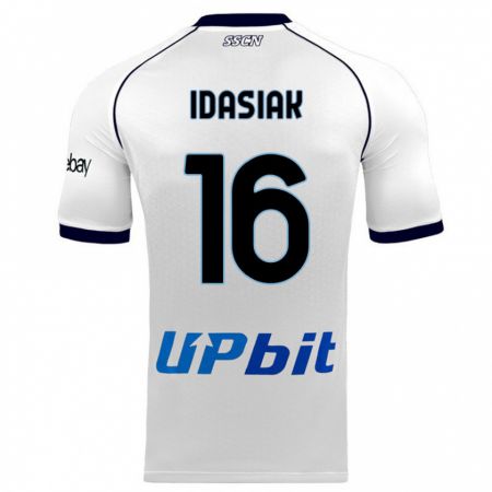 Kandiny Uomo Maglia Hubert Idasiak #16 Bianco Kit Gara Away 2023/24 Maglietta