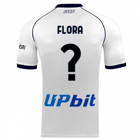 Kandiny Uomo Maglia Massimiliano Flora #0 Bianco Kit Gara Away 2023/24 Maglietta