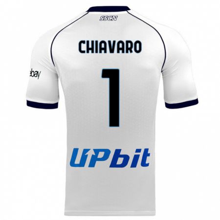 Kandiny Uomo Maglia Kelly Chiavaro #1 Bianco Kit Gara Away 2023/24 Maglietta