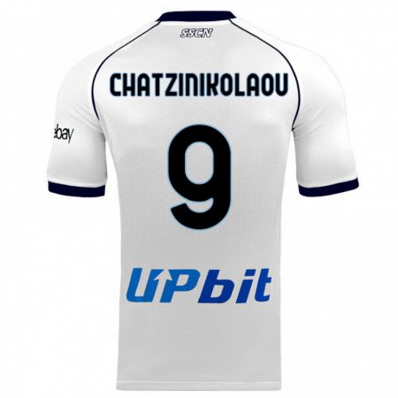 Kandiny Uomo Maglia Despoina Chatzinikolaou #9 Bianco Kit Gara Away 2023/24 Maglietta