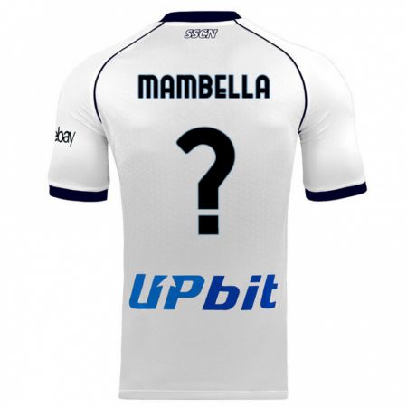 Kandiny Uomo Maglia Andrea Mambella #0 Bianco Kit Gara Away 2023/24 Maglietta