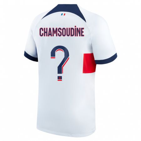 Kandiny Uomo Maglia Hanna'a Chamsoudine #0 Bianco Kit Gara Away 2023/24 Maglietta