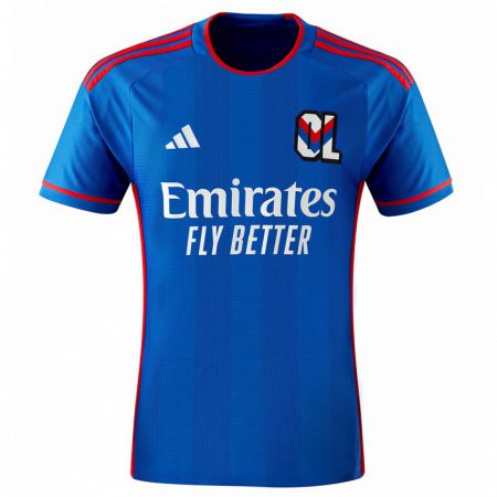 Kandiny Uomo Maglia Jeffinho #47 Blu Rosso Kit Gara Away 2023/24 Maglietta