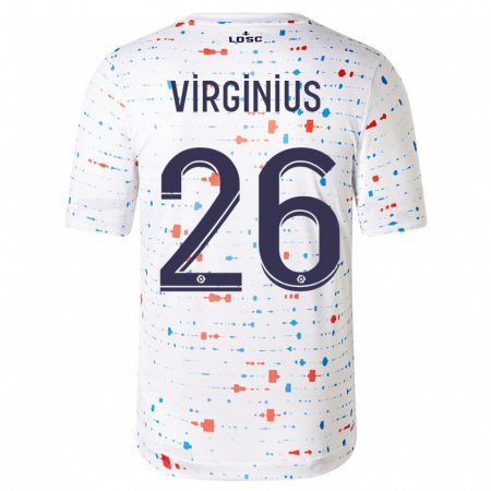 Kandiny Uomo Maglia Alan Virginius #26 Bianco Kit Gara Away 2023/24 Maglietta