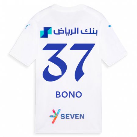 Kandiny Uomo Maglia Bono #37 Bianco Kit Gara Away 2023/24 Maglietta