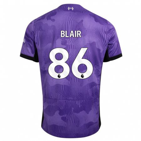 Kandiny Hombre Camiseta Harvey Blair #86 Púrpura Equipación Tercera 2023/24 La Camisa