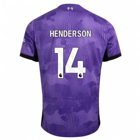 Kandiny Uomo Maglia Henderson #14 Viola Kit Gara Third 2023/24 Maglietta