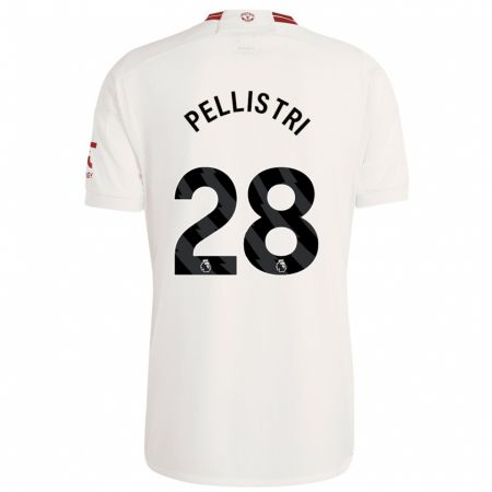 Kandiny Uomo Maglia Facundo Pellistri #28 Bianco Kit Gara Third 2023/24 Maglietta