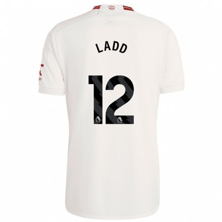 Kandiny Uomo Maglia Hayley Ladd #12 Bianco Kit Gara Third 2023/24 Maglietta