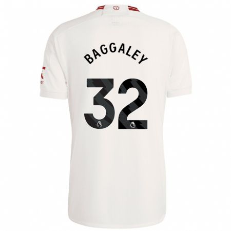 Kandiny Uomo Maglia Sophie Baggaley #32 Bianco Kit Gara Third 2023/24 Maglietta