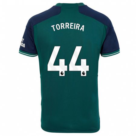 Kandiny Uomo Maglia Lucas Torreira #44 Verde Kit Gara Third 2023/24 Maglietta