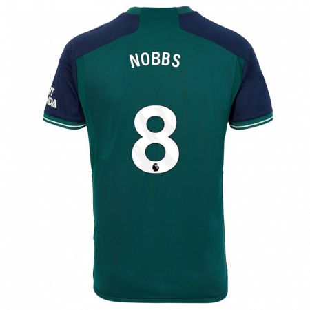 Kandiny Uomo Maglia Nobbs #8 Verde Kit Gara Third 2023/24 Maglietta