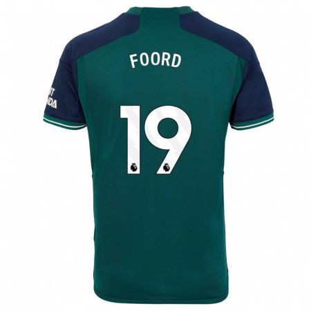 Kandiny Uomo Maglia Caitlin Foord #19 Verde Kit Gara Third 2023/24 Maglietta