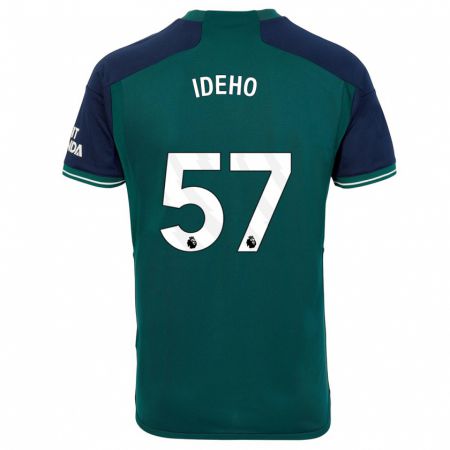 Kandiny Uomo Maglia Joel Ideho #57 Verde Kit Gara Third 2023/24 Maglietta