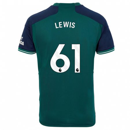 Kandiny Herren George Lewis #61 Grün Ausweichtrikot Trikot 2023/24 T-Shirt Österreich