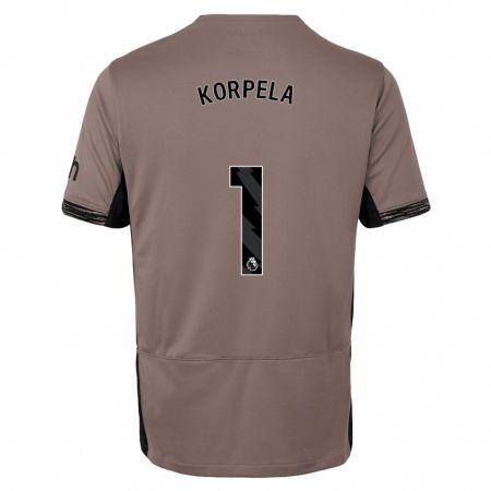 Kandiny Herren Tinja-Riikka Korpela #1 Dunkelbeige Ausweichtrikot Trikot 2023/24 T-Shirt Österreich