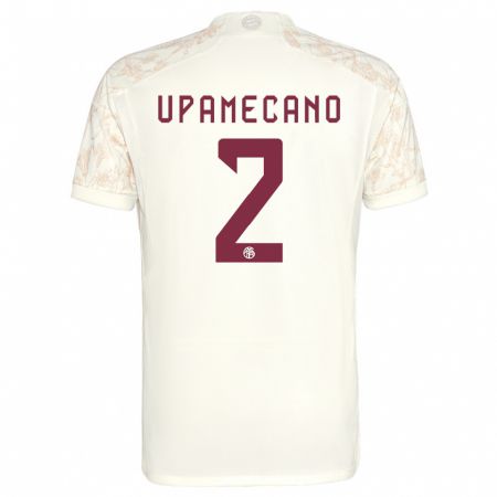 Kandiny Hombre Camiseta Dayot Upamecano #2 Blanquecino Equipación Tercera 2023/24 La Camisa