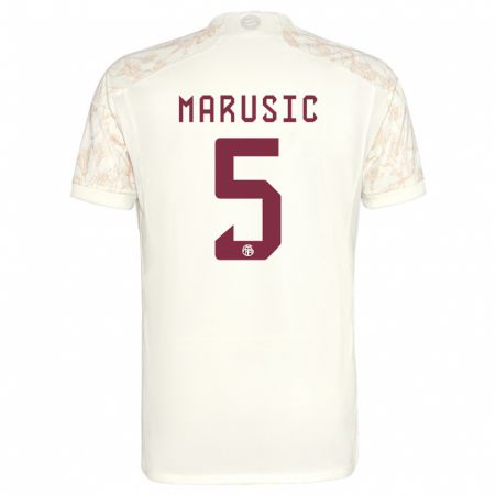 Kandiny Herren Gabriel Marusic #5 Cremefarben Ausweichtrikot Trikot 2023/24 T-Shirt Österreich