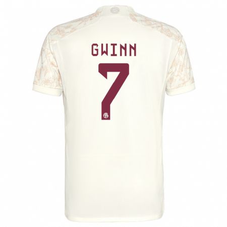 Kandiny Hombre Camiseta Giulia Gwinn #7 Blanquecino Equipación Tercera 2023/24 La Camisa