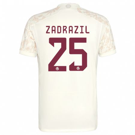 Kandiny Hombre Camiseta Sarah Zadrazil #25 Blanquecino Equipación Tercera 2023/24 La Camisa