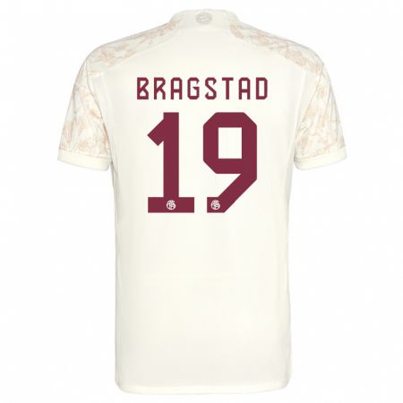 Kandiny Hombre Camiseta Emilie Bragstad #19 Blanquecino Equipación Tercera 2023/24 La Camisa