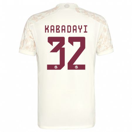 Kandiny Uomo Maglia Yusuf Kabadayi #32 Bianco Kit Gara Third 2023/24 Maglietta