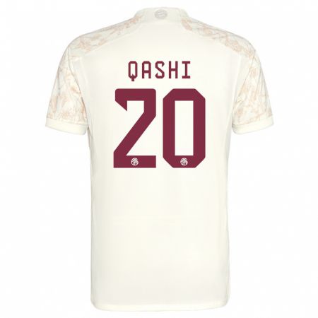 Kandiny Herren Yousef Qashi #20 Cremefarben Ausweichtrikot Trikot 2023/24 T-Shirt Österreich