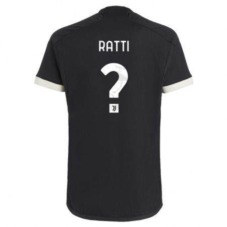 Kandiny Herren Leonardo Ratti #0 Schwarz Ausweichtrikot Trikot 2023/24 T-Shirt Österreich