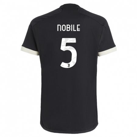 Kandiny Herren Riccardo Nobile #5 Schwarz Ausweichtrikot Trikot 2023/24 T-Shirt Österreich