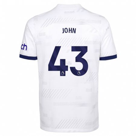 Kandiny Donna Maglia Nile John #43 Bianco Kit Gara Home 2023/24 Maglietta