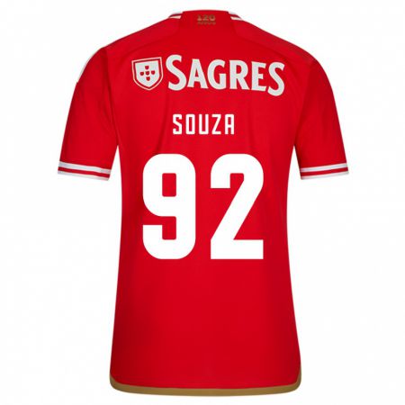 Kandiny Donna Maglia Pedro Souza #92 Rosso Kit Gara Home 2023/24 Maglietta