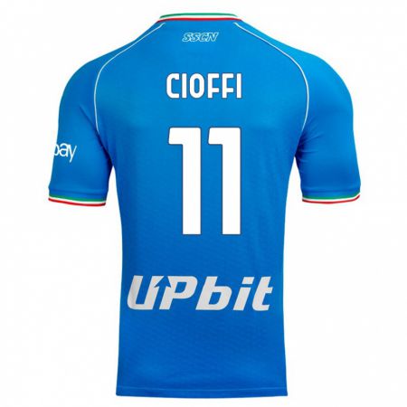 Kandiny Dames Antonio Cioffi #11 Hemelsblauw Thuisshirt Thuistenue 2023/24 T-Shirt België