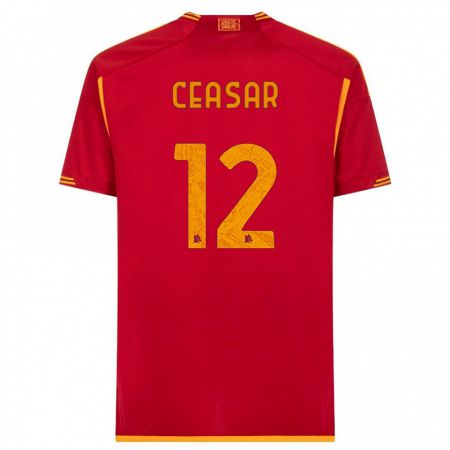 Kandiny Donna Maglia Camelia Ceasar #12 Rosso Kit Gara Home 2023/24 Maglietta