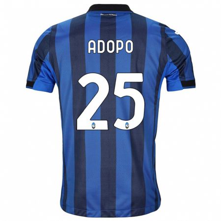 Kandiny Donna Maglia Michel Adopo #25 Nero Blu Kit Gara Home 2023/24 Maglietta