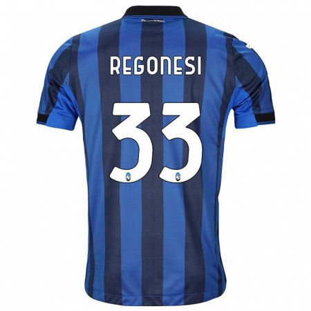 Kandiny Donna Maglia Iacopo Regonesi #33 Nero Blu Kit Gara Home 2023/24 Maglietta